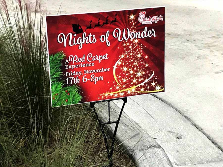Yard Sign for Event